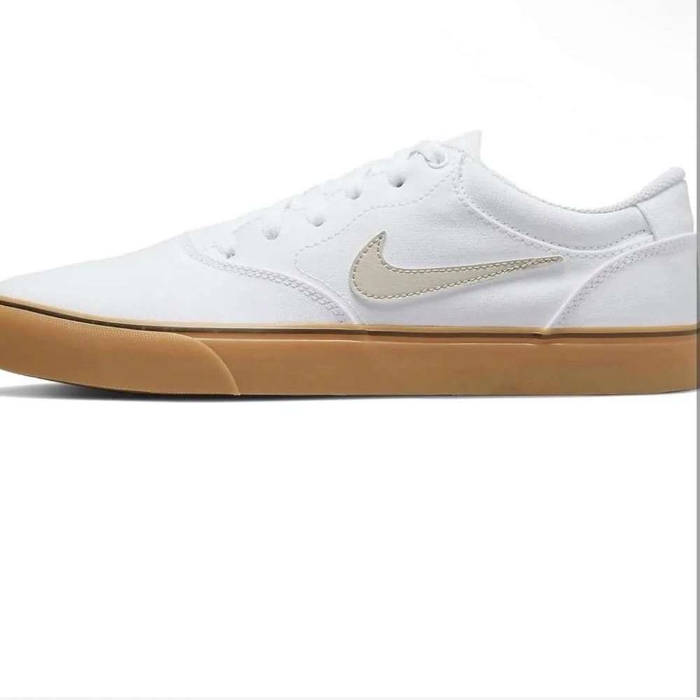 Nike Men's White and Brown Sneakers